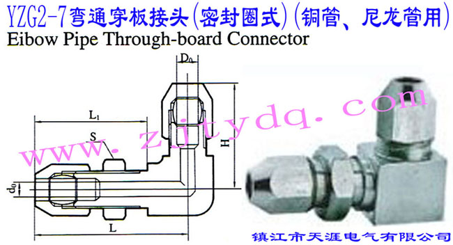 YZG2-7��ͨ������^(�ܷ�Ȧʽ)(�~������������)Elbow Pipe Through-board Connector