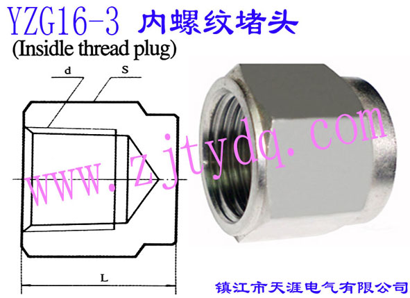 YZG16-3 ���ݼy���^Inside Thread Plug